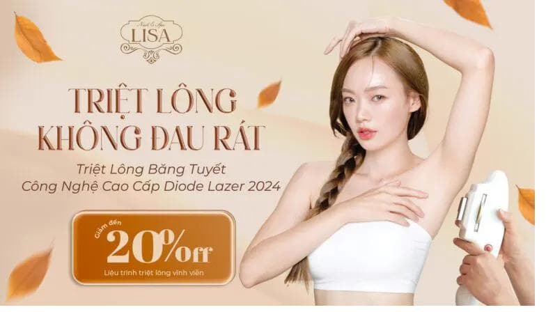 Dịch vụ triệt lông công nghệ Diode Laser tại Lisa Nail & Spa